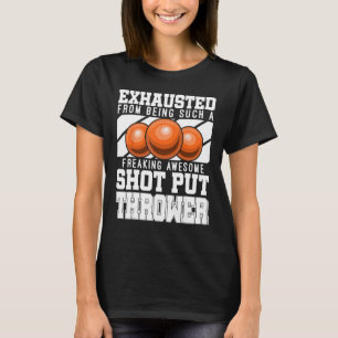 T-shirt Shot Put Throwe Track Et Field Athlète Shot Put P