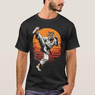 T-shirt Shotokan Karate Fighter Martial Arts Tiger Funny K