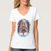 T-shirt show de mode de chat amusant (Devant)
