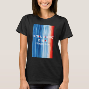 T-shirt ShowYourStripes RÉCHAUFFEMENT CLIMATIQUE EST VRAI