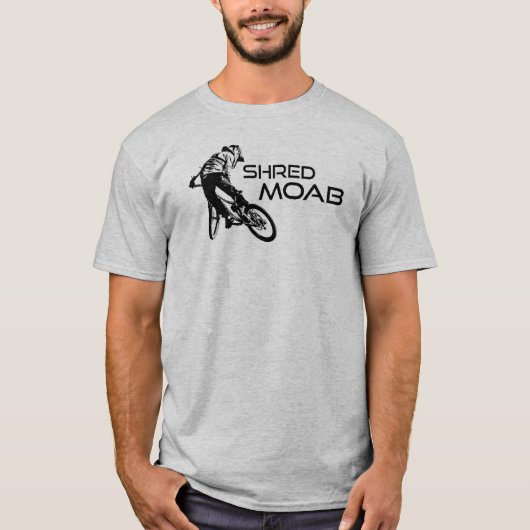 T-shirt Shred Moab Mountain Biking (Devant)