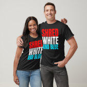 T-shirt Shred White And Blue est un exercice d'haltérophil (Unisexe)