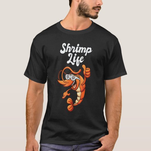 T-shirt Shrimp Life Seafood   (Devant)