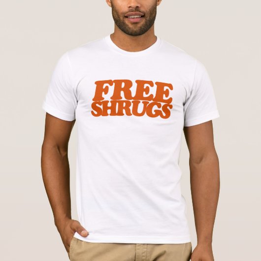 T-shirt Shrugs gratuits (Devant)