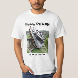 T-shirt shuddup STEWPID ! Tee - shirt de réservoir d'armée