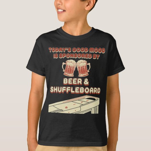 T-shirt Shuffleboard Player Beer (Devant)