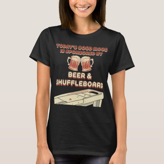 T-shirt Shuffleboard Player Beer T Shirt (Devant)