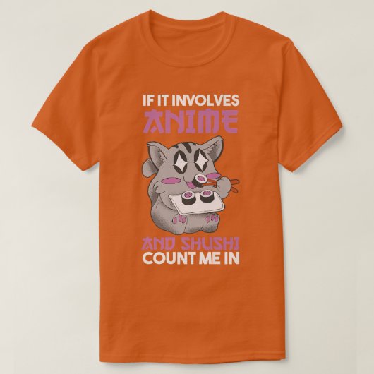 T-shirt Shushi et Anime (Design devant)