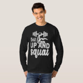 T-shirt Shut Up and Squat  Gym Workout Motivational  1 (Devant entier)