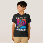 T-shirt Shuttle Badminton Scientifique (Devant entier)