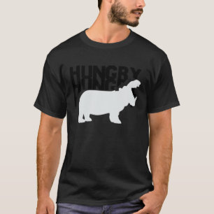 T-shirt Si affamé Hippo t-shrits drôle mignon Hippopotame 