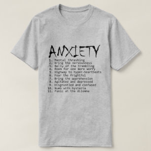 T-shirt Si Anxiété était un Album Rock.