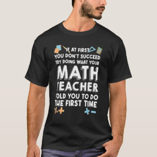 T-shirt Si Au Début, Vous N'Avez Pas Réussi Essayez De Fai