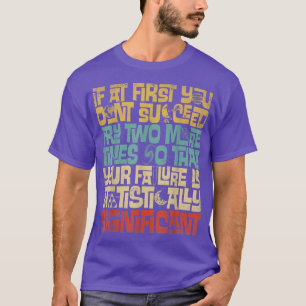 T-shirt Si au début vous n'avez pas réussi essayez deux fo