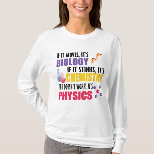 T-shirt Si ça bouge c'est la biologie (Devant)