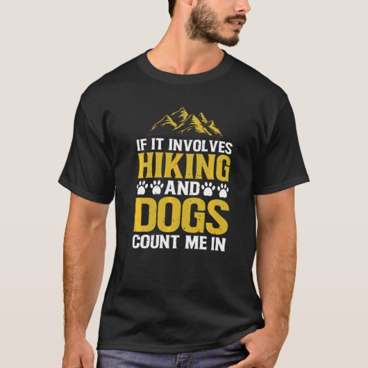 T-shirt Si Ça Concerne Les Randonnées Et Les Chiens Me Com (Devant)
