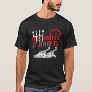 T-shirt Si ça décale ça dérive Drift Cars Drifting Cadeau