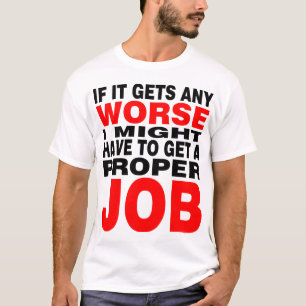 T-shirt Si ça empire - Noir et Rouge