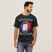 T-shirt Si ce drapeau te dérange je t'aide à quitter (Devant entier)