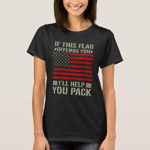 T-shirt Si ce drapeau vous offense, je vous aiderai à empo