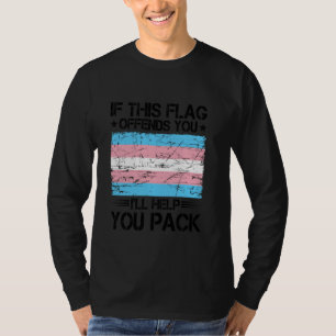 T-shirt Si ce drapeau vous offense, je vous aiderai à prép