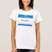 T-shirt "SI, chiamano Mimi de MI " (Devant)