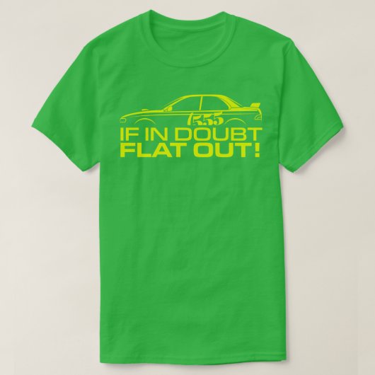 T-shirt Si dans Doute plat (Design devant)