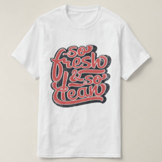 T-shirt Si Frais Rouge/Blanc Si Propre
