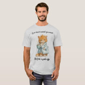 T-shirt Si Hay Que Triunfar Grumpy Orange Cat Unisex (Devant entier)