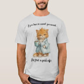 T-shirt Si Hay Que Triunfar Grumpy Orange Cat Unisex (Devant)