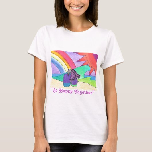 T-shirt Si heureux ensemble (Devant)