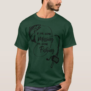 T-shirt Si j'ai disparu J'ai été à la pêche saumon