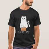 T-shirt Si J'Aime, J'Ai Assis Chat Dans Une Boîte Ee Chat  (Devant)