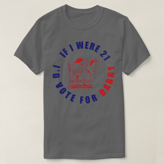 T-shirt si j'avais 21 ans pour barry (Design devant)
