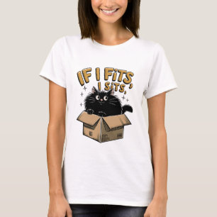 T-shirt Si Je M'Aime, J'Ai Assis Chat Drôle moi Sarcasti