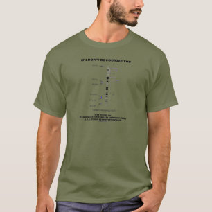 T-shirt Si je ne reconnais pas vous blâmez juste ma