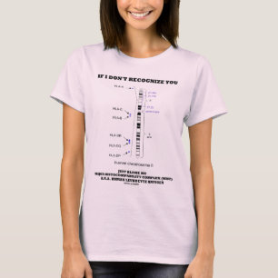 T-shirt Si je ne reconnais pas vous blâmez juste ma