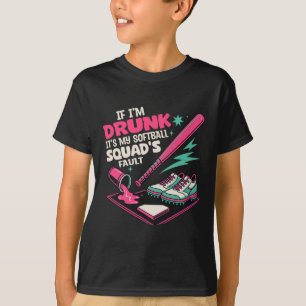 T-shirt Si je suis ivre c'est la faute de mon équipe Softl