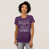 T-shirt Si je vais jamais manquer suivez mes enfants (Devant entier)