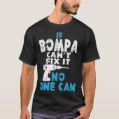 T-shirt Si la difficulté de pente de Bompa il personne (Devant)