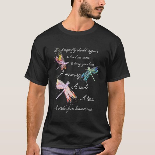 T-shirt Si La libellule Apparaît Vous Apporter Un Souvenir (Devant)