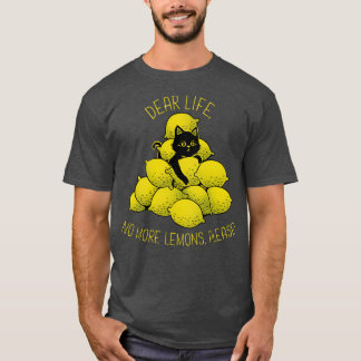 T-shirt Si La Vie Vous Donne Des Citrons Chat Noir par Tob