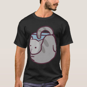 T-shirt Si le bol à poisson convient, le chat s'assoit