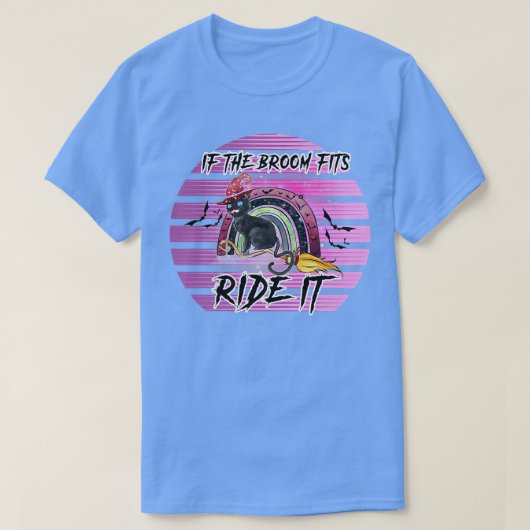 T-shirt Si Le Broom Convient À Ride Il Drôle Halloween Aut (Design devant)