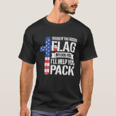 T-shirt Si Le Drapeau Vous Offense, Vous Aiderez À Pack 2 (Devant)