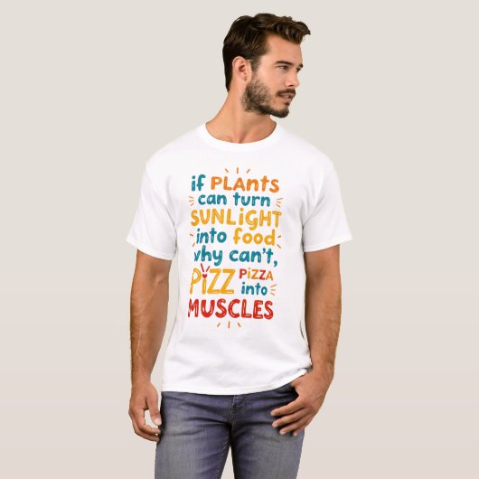 T-shirt Si les plantes peuvent transformer la lumière du s (Devant entier)