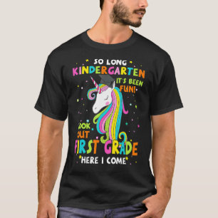 T-shirt Si Long Kindergarten 1ère année ici je viens Gradu