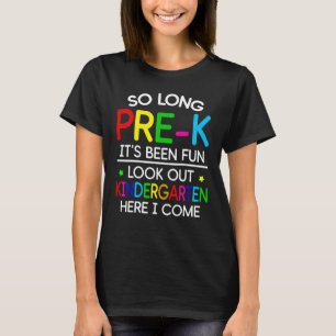 T-shirt Si Long Kindergarten 1ère année ici je viens Gradu