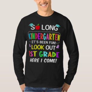T-shirt Si Long Kindergarten 1ère année ici je viens Gradu