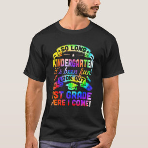 T-shirt Si Long Kindergarten 1ère année ici je viens Gradu